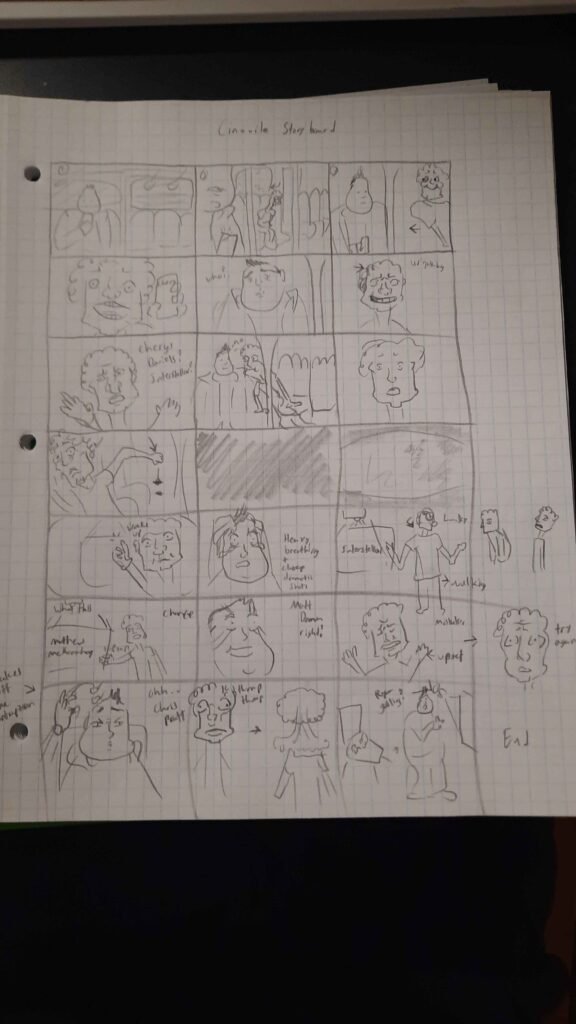 Cinovile storyborad